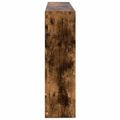 vidaXL Stenná polica Nástenná montáž Dymový dub 95 x 20 x 69,5 cm