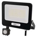 LED reflektor GLARO EMOS ZS2344B s pohybovým senzorom, 50 W, čierny, IP54, 5000 lm, neutrálna biela