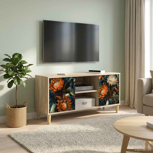 vidaXL TV skrinka LOCHEM 102 x 33 x 50 cm Sonoma Kompozitné drevo