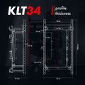 Multifunkčný skladací posilňovací stojan - Power Rack HMS KLT34 červený
