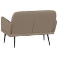 vidaXL Lavička kapučínová 107x80x81 cm umelá koža