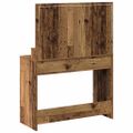 vidaXL Toaletný stolík Staré drevo 100 x 41 x 135 cm Kompozitné drevo