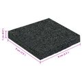 vidaXL Pad z gumových granúl na dvor Čierny 9 x 9 x 1 cm Guma
