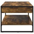 vidaXL Konferenčný stolík Dymová dub 80 x 50 x 40 cm Kompozitné drevo