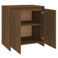 vidaXL Komoda hnedý dub 70x41x75 cm spracované drevo