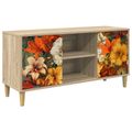 vidaXL TV skrinka GENNEP 102 x 33 x 50 cm Sonoma Kompozitné drevo