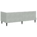 vidaXL Rohový rám postele Svetlosivá 80 cm x 200 cm Zamat