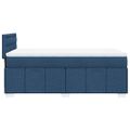 vidaXL Posteľný rám boxsping s matracom modrý 80x200 cm látka