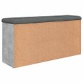 vidaXL Lavička na topánky betónovo sivá 102x32x50 cm kompozitné drevo