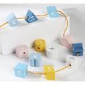 Montessori drevená vkladacia kocka Kruzzel 22885 Montessori dřevěná vkládací kostka Kruzzel 22885