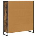 vidaXL Knižnica 99,5 x 30 x 108 cm Kompozitné drevo Dymová dub