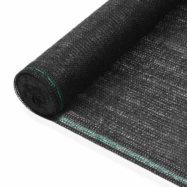 vidaXL Zástena na tenisový kurt, HDPE 1,8x25 m, čierna