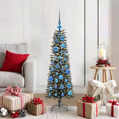 vidaXL Umelý vianočný stromček Zelená 120 cm PVC, plast a oceľ