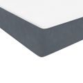 vidaXL Posteľný rám boxspring s matracom a LED tmavosivý 180x210 cm zamat