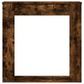 vidaXL Obloženie krbu dymový dub 100x20x100 cm kompozitné drevo