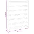 vidaXL Regál na topánky hnedý 90x24x117 cm spracované drevo
