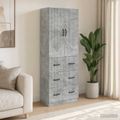 vidaXL Sada skríň 2 ks 66 x 34,5 x 87 cm Kompozitné drevo