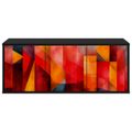 vidaXL Nástenný TV kabinet HEESCH 102 x 33 x 40 cm Čierny dub
