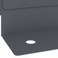 vidaXL Obrubník trávnika 50 ks 102 x 4 x 4 cm Oceľ Antracitová