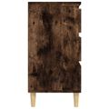 vidaXL Komoda dymový dub 60x35x70 cm spracované drevo