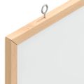 vidaXL Magnetická biela tabuľa s rámom z masívneho borovicového dreva 60x55 cm