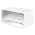 Spojka vonkajšia s klapkou VENTS 5151 - 55x110mm PVC