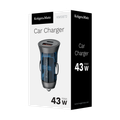 Autoadaptér KRUGER & MATZ KM0872, 1x USB-C, 1x Qualcomm 3A