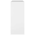 vidaXL Knižnica/deliaca stena biela 80x30x72 cm