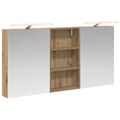 vidaXL Set kabinetov do kúpeľne 3 ks 140 x 14,5 x 70 cm