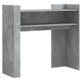vidaXL Konzolový stolík betónový sivý 100x35x90 cm drevotrieska