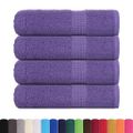 vidaXL Utierky na ruky FROGN 4 ks fialové 50x100 cm 360 g/m²