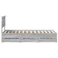vidaXL Rám postele Sivý Sonoma 75 x 190 cm Inžinierske drevo