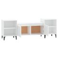 vidaXL TV skrinka biela 160x35x55 cm spracované drevo