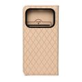 Puzdro Smart Caro pre Honor 600 / Honor 600 Pro béžové
