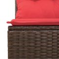 vidaXL Súprava záhradných pohoviek 7 ks Hnedá Poly Ratan