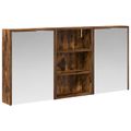 vidaXL Set kabinetov do kúpeľne 3 ks 126 x 16 x 62.5 cm