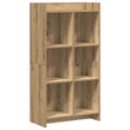 vidaXL Knižnica 6 úrovní 59 x 30 x 111 cm Kompozitné drevo Dub artisan