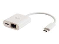 Biely - Sieťový adaptér - USB-C - Gigabit Ethernet x 1 - biela