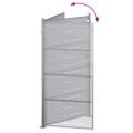 vidaXL Záhradná brána so zámkom Strieborná 85 x 196 cm Nerezová oceľ