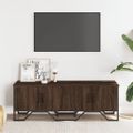 vidaXL TV stolík hnedý dub 122x34x41 cm kompozitné drevo