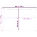 vidaXL Slnečná plachta Žltá a biela 6 x 4 m 100% polyester Oxford