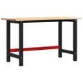 vidaXL Pracovný stôl 140x60x81,5 cm Dub z masívneho dreva