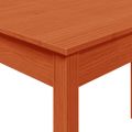 vidaXL Jedálenský stôl voskový hnedý 110x55x75 cm borovicový masív