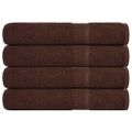 vidaXL Saunové osušky FROGN 4 ks hnedé 80x200 cm 360 g/m²