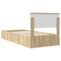 vidaXL Rám postele s poličkou Sonoma dub 90 x 190 cm Kompozitné drevo