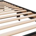 vidaXL Posteľný rám hnedý dub 90x200 cm kompozitné drevo a kov