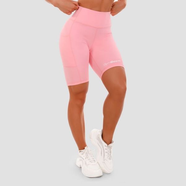 Dámske šortky Biker pink - GymBeam, veľkosť M, veľkosť oblečenia M