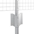 vidaXL Zvarené pletivo s podperami 10 x 0,4 m Pozinkovaná oceľ