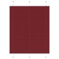vidaXL Plisovaná roleta bordová červená 110x100 cm šírka látky 109,4 cm polyester
