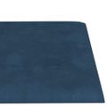 vidaXL Nástenné panely 12 ks modré 60x15 cm zamat 1,08 m²